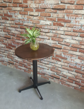 Bàn cafe tròn 60 chân sắt (LA-T014)