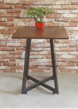 Bàn cafe vuông chân sắt ( LA-T019)