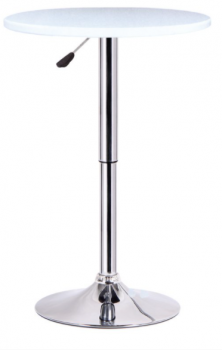 Bàn mặt tròn gỗ MDF phủ nhựa chân trụ thép nâng hạ ( LA-T024)