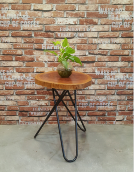 Bàn gỗ xà cừ chân chéo (LA-T016)