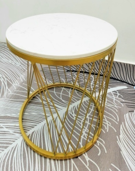 Bàn SOFA MẶT ĐÁ DK60 CHÂN SẮT SỌC XÉO ( LA-TS002 )