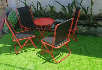 Bàn trà chanh sắt chân xếp liền ( LA-T022)