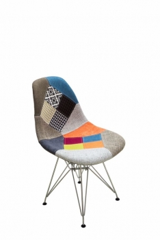 Ghế thổ cẩm chân xi (LA-C008)