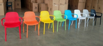 Ghế tay vịn nhựa PP đúc nguyên khối (LA-C043)