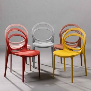 Ghế nhựa đúc nguyên khối hàng nhập khẩu Ý ( LA-C061)