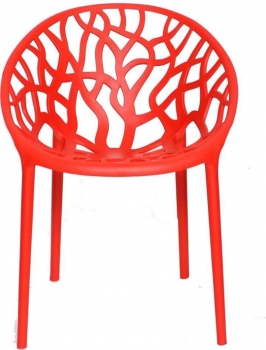 Ghế nhựa PP đúc nguyên khối họa tiết cây( LA-C010)