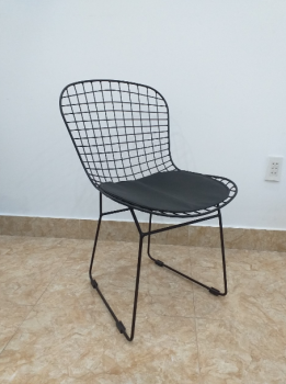 Ghế lưới sắt nệm simili (LA-C057)