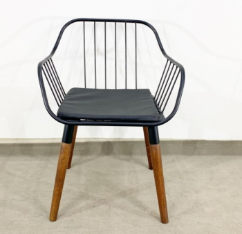 Ghế cafe sắt chân gỗ ( LA-C063)