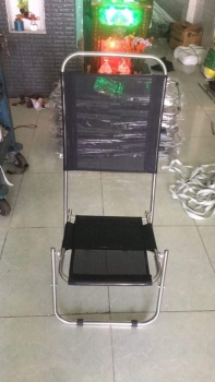 Ghế xếp cafe khung inox lưng cao vải lưới 2 mảnh ( LA-C021)