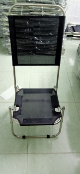 Ghế xếp cafe khung inox lưng cao vải lưới 1 mảnh ( LA-C020)